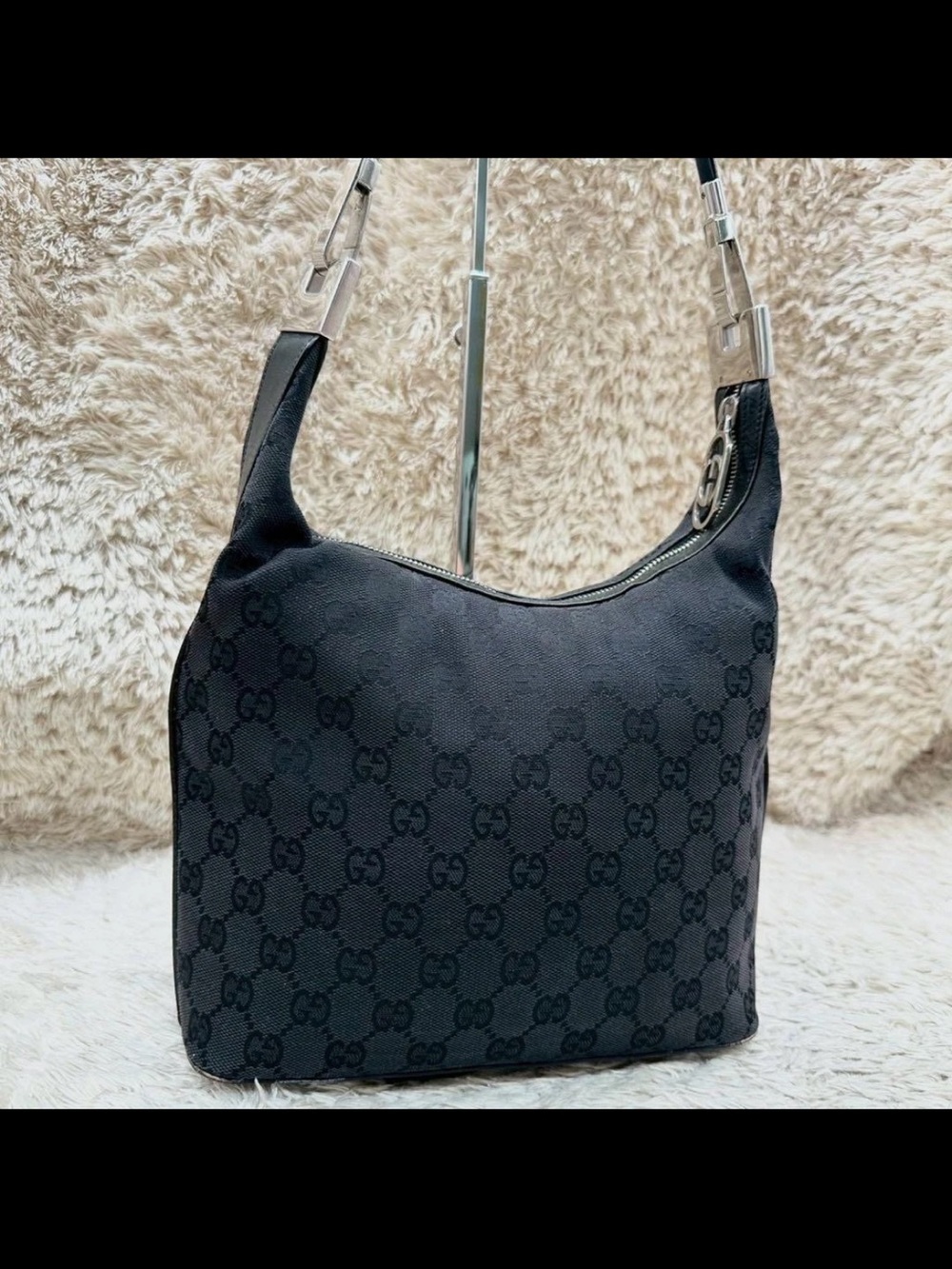 Louis Vuitton Black Monogram Shoulder Bag